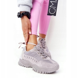 PS1 Ženske tenisice na velikom potplatu i sivom raspoloženju siva 1