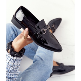 S.Barski Elegantne ženske natikače S. Barski Lakirano crno crna 2