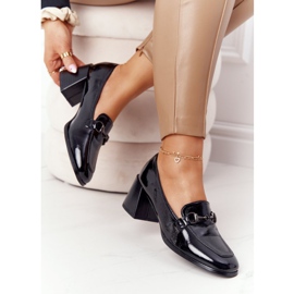 Elegantne pumpe na štiklama S.Barski Premium crne crna 1