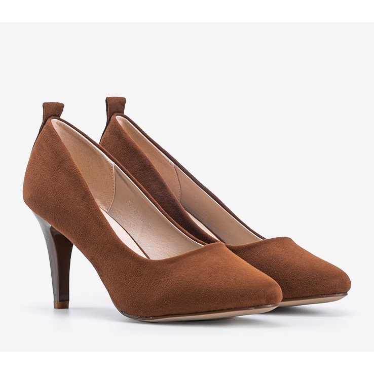 Smeđe pumpe na Cameronovoj štikli smeđa 1