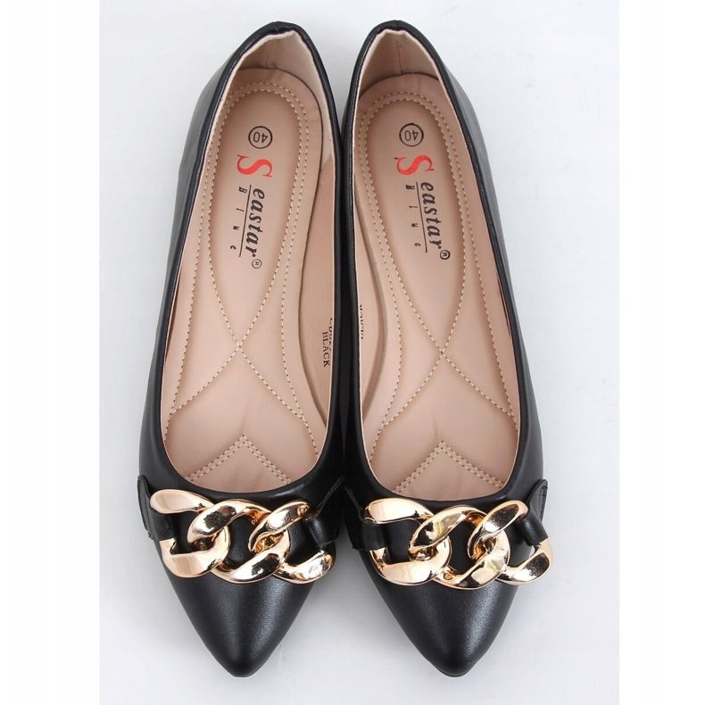 Crne CD82P Crne balerinke s lancem crna 1