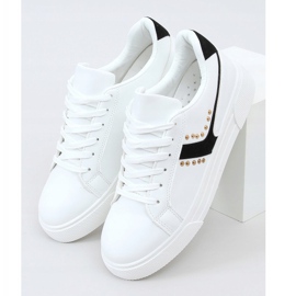 Bijele ženske tenisice 1063 Crne bijela crno 1