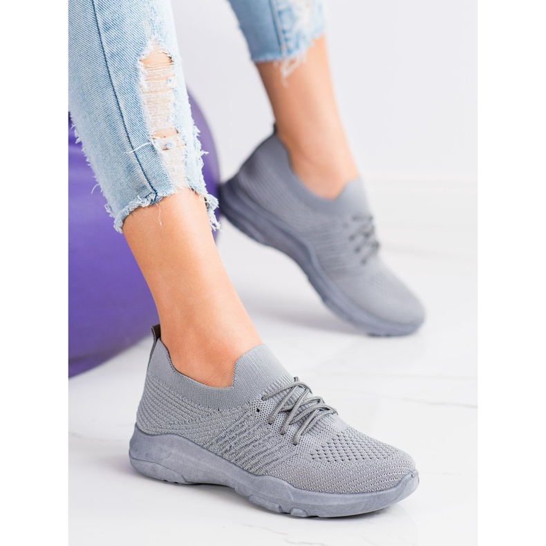 SHELOVET Udobne sive sportske cipele siva 2
