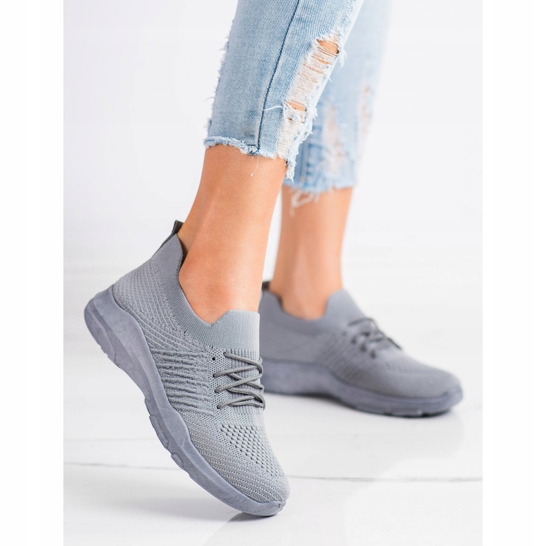 SHELOVET Udobne sive sportske cipele siva 1