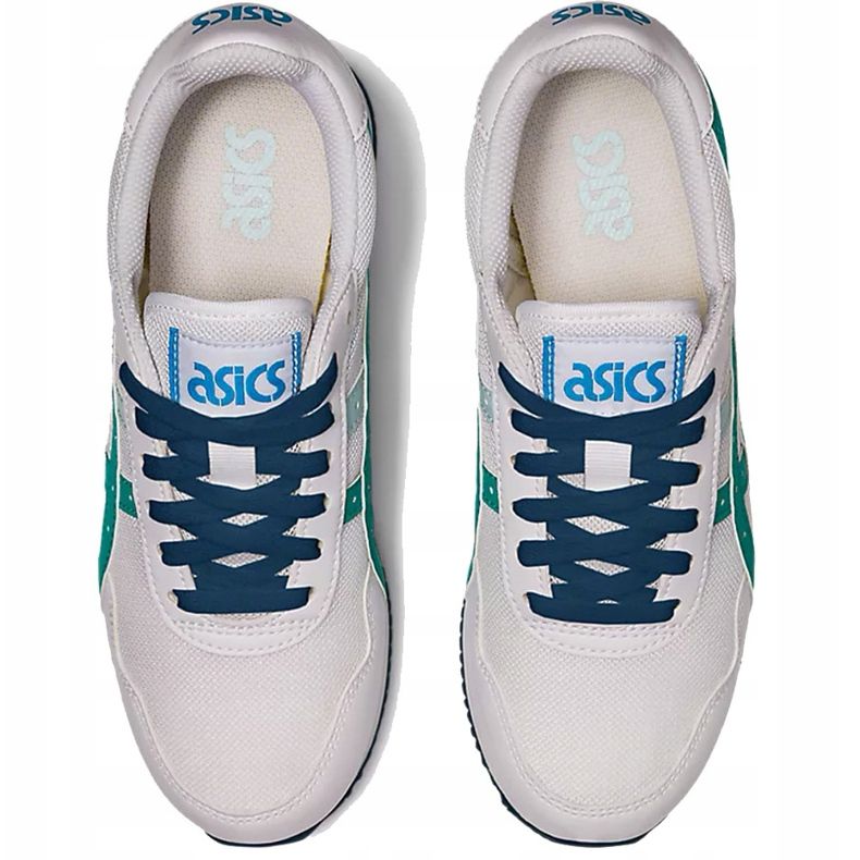 Asics Tiger Runner Gs bijele i plave 1204A015 100 dječje cipele bijela višebojan 1