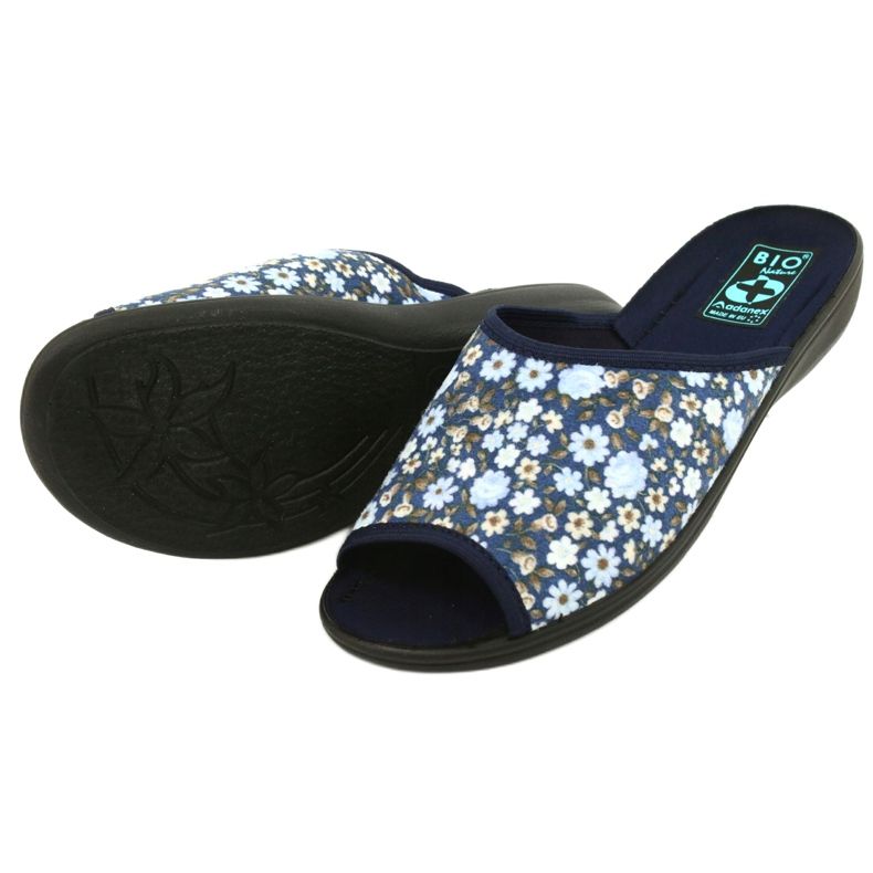 Cvjetne papuče Adanex Tęg. G1 / 2 18760 tamnoplava plava 2
