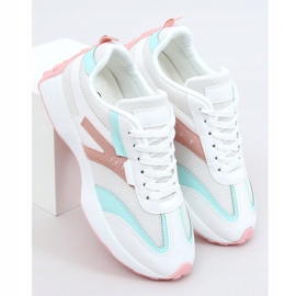 Višebojne sportske cipele 6115 BIJELE / ROZE bijela ružičasta raznobojna 1