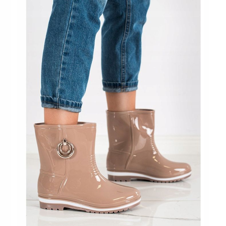 Bona Galoše sa zlatnim ukrasom bež 1