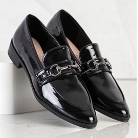 S. BARSKI Elegantne mokasine u špicu crna 1