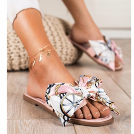 Seastar Elegantne papuče s ukrasnom mašnom ružičasta 1