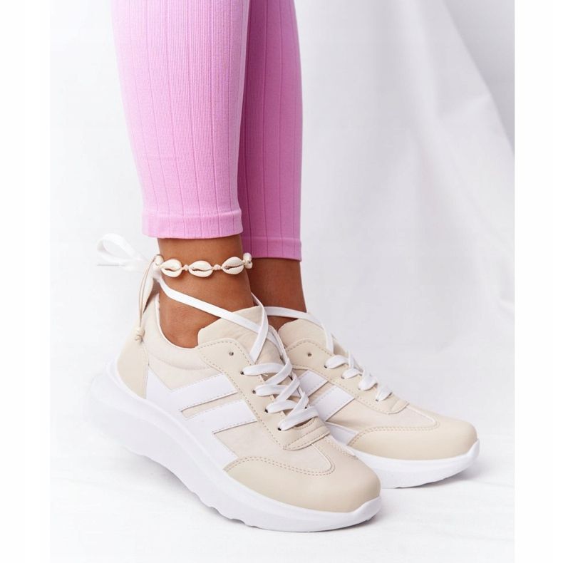 PS1 Ženske sportske cipele Tenisice Bež Holiday bijela 1