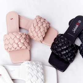 PS1 Ženske bijele papuče od pletene Cheryl bijela 1