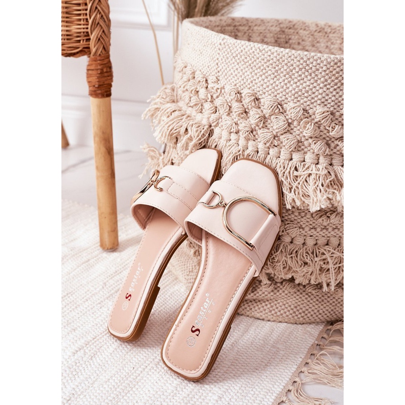 PS1 Ženske elegantne papuče Bež Debbie 2