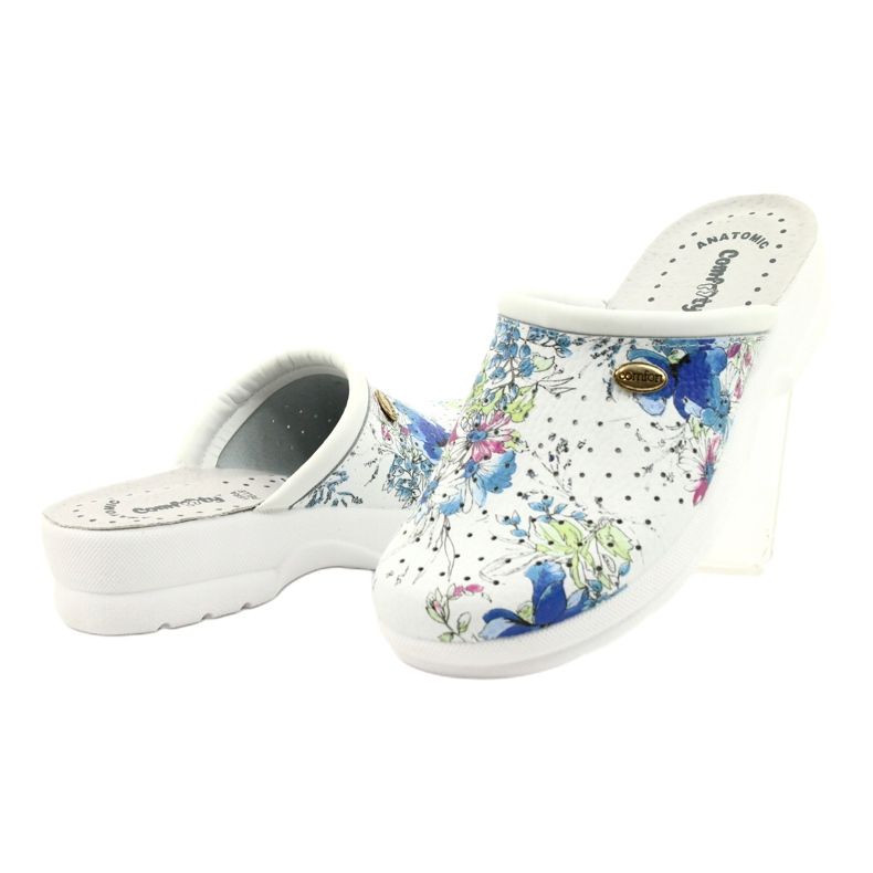 Bijele Comfooty Alessia japanke bijela višebojan 3