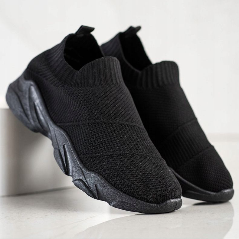 SHELOVET Udobne cipele koje se navlače crno 1