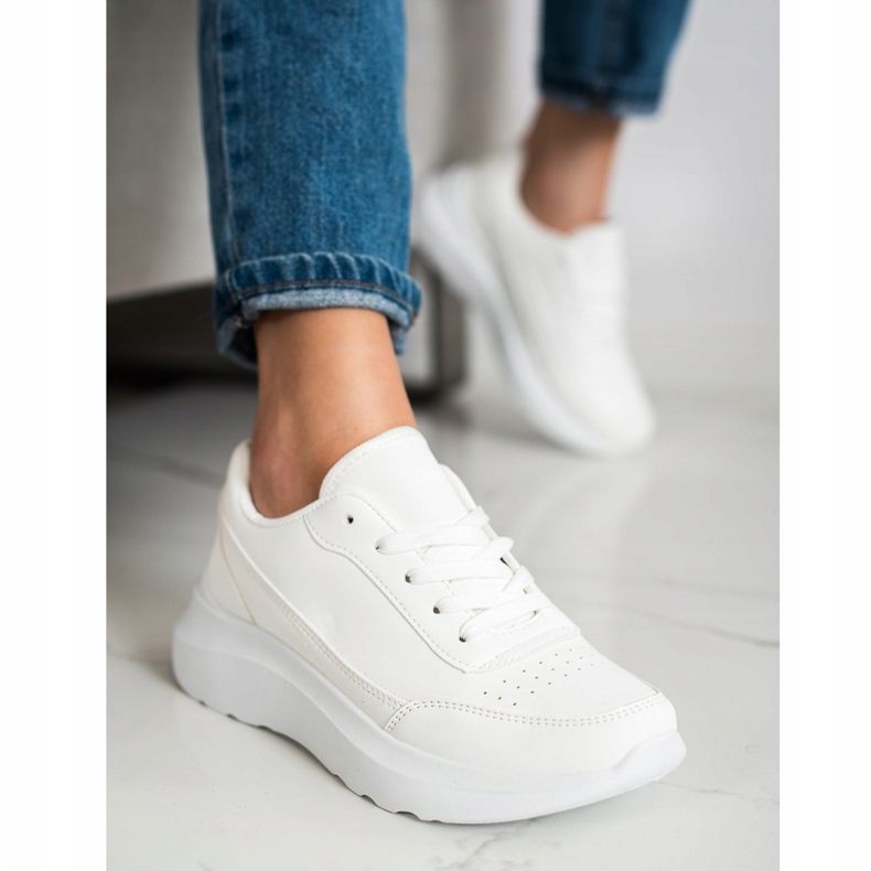 SHELOVET Klasične tenisice od eko kože bijela 2