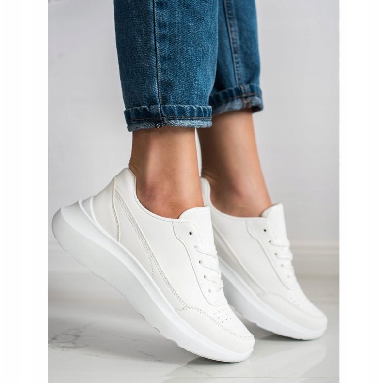 SHELOVET Klasične tenisice od eko kože bijela 1