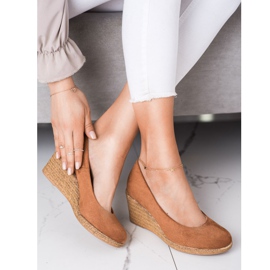 VINCEZA pumpe od antilopa smeđa 1