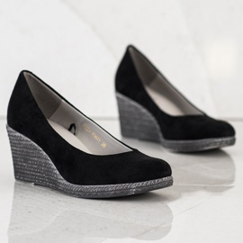 VINCEZA pumpe od antilopa crno 1