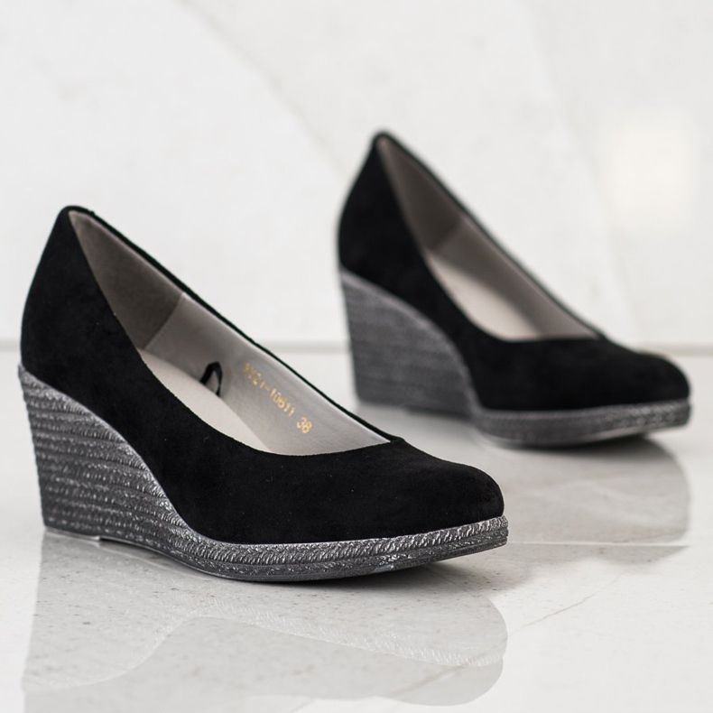 VINCEZA pumpe od antilopa crna 1