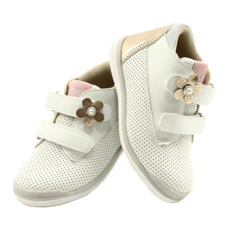 American Club Sportske cipele s čičakom GC06 / 21 bijele i zlatne boje bijela 4