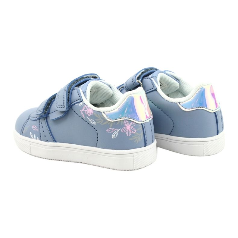 American Club Cipele na čičak ES22 / 21 plava srebro 5