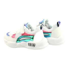 American Club Modne halografske sportske cipele ES23/21 Bijele bijela 5