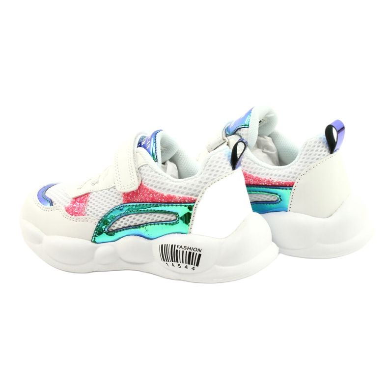 American Club Modne halografske sportske cipele ES23/21 Bijele bijela 5