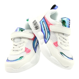 American Club Modne halografske sportske cipele ES23/21 Bijele bijela 4