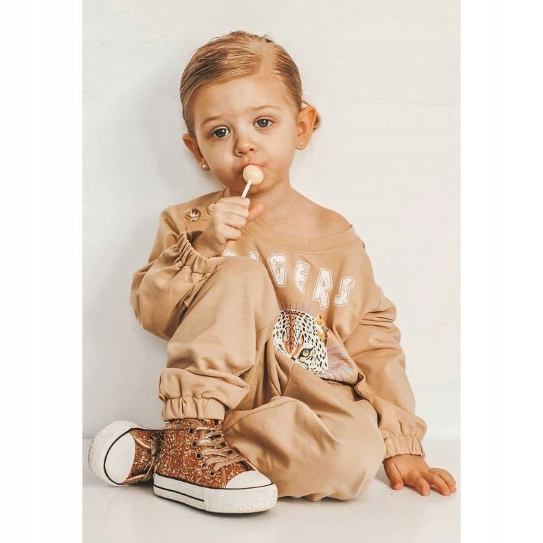 FRROCK Dječje tenisice High Shiny Golden Ally zlatni 1