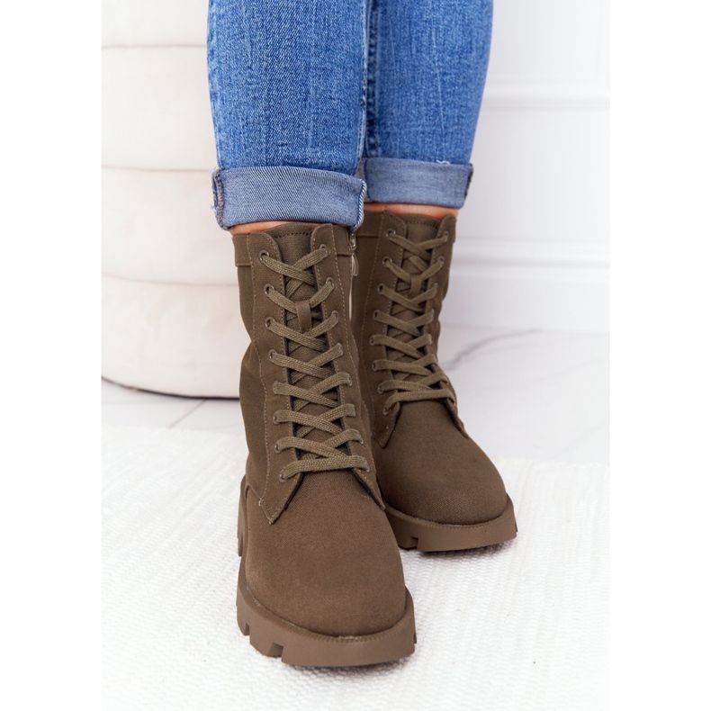 Ženske radne čizme Green Haley zelena 1