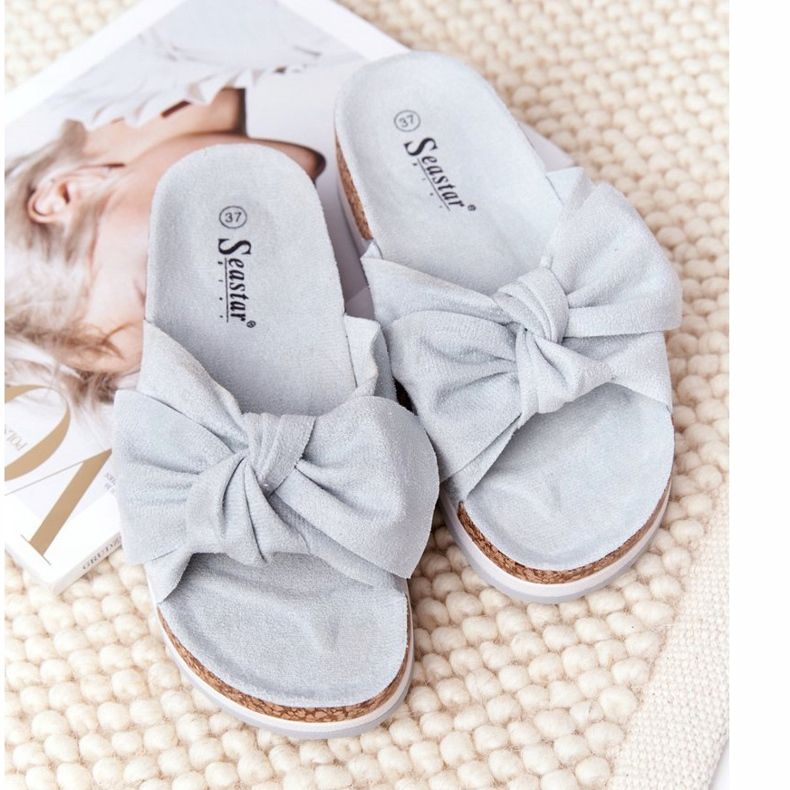 PS1 Papuče na tako udobnoj plavoj platformi plava 1