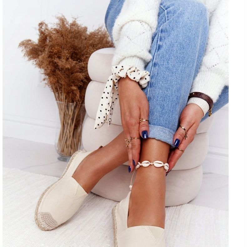 Espadrile na pletenom potplatu Big Star HH274501 Bež 1