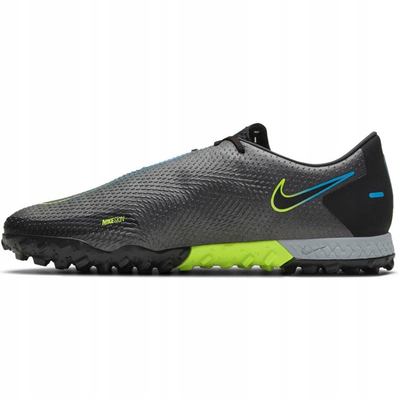 Nike React Phantom Gt Pro Tf nogometne cipele crne CK8468 090 crno crno 1
