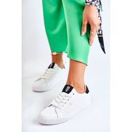 Ženske kožne tenisice Big Star HH274071 bijele i crne bijela 1