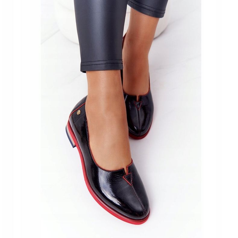 Lakirane kožne cipele Maciejka 05035-20 Crna 2