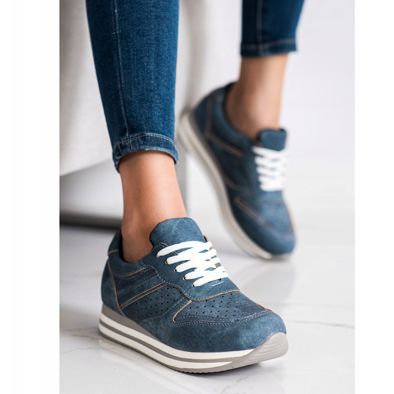 Kylie Sportske cipele od eko kože plava 1