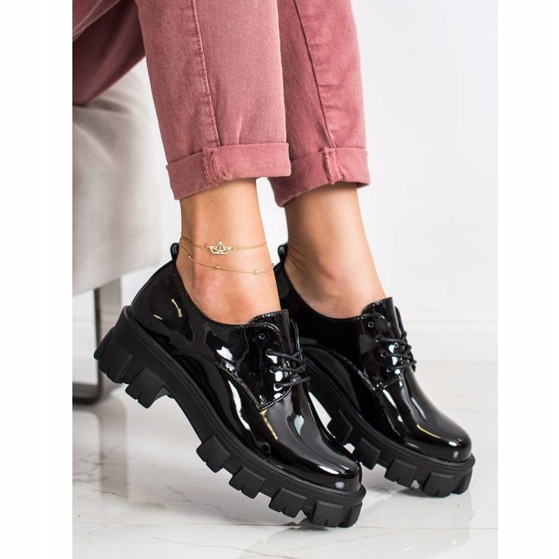 Seastar Modne cipele na platformi crna 1