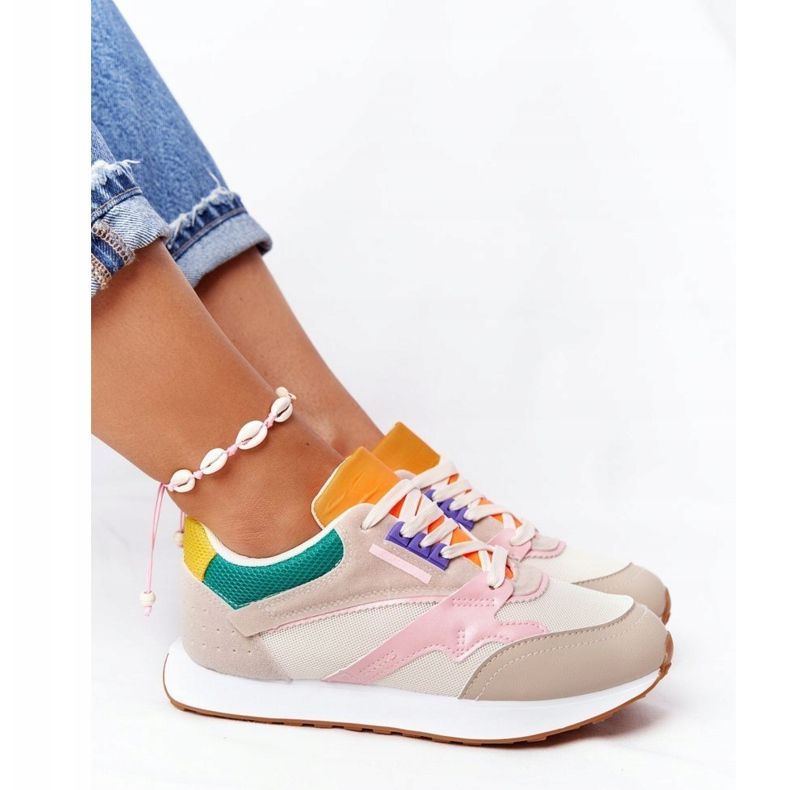 PS1 Ženske sportske cipele Tenisice bež nakon radnog vremena višebojan 2