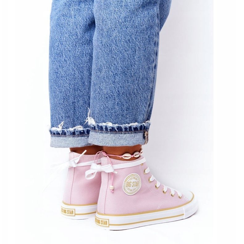 Ženske visoke tenisice Big Star HH274447 Pink ružičasta 1