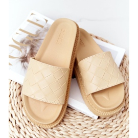 Ženske papuče na platformi Big Star HH274689 Žuta žuta boja 1