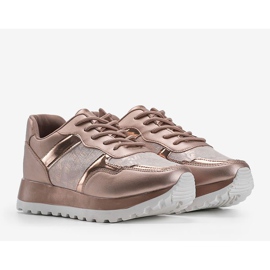 Tenisice od šampanjca eko koža 2019-447 višebojan zlatni 1