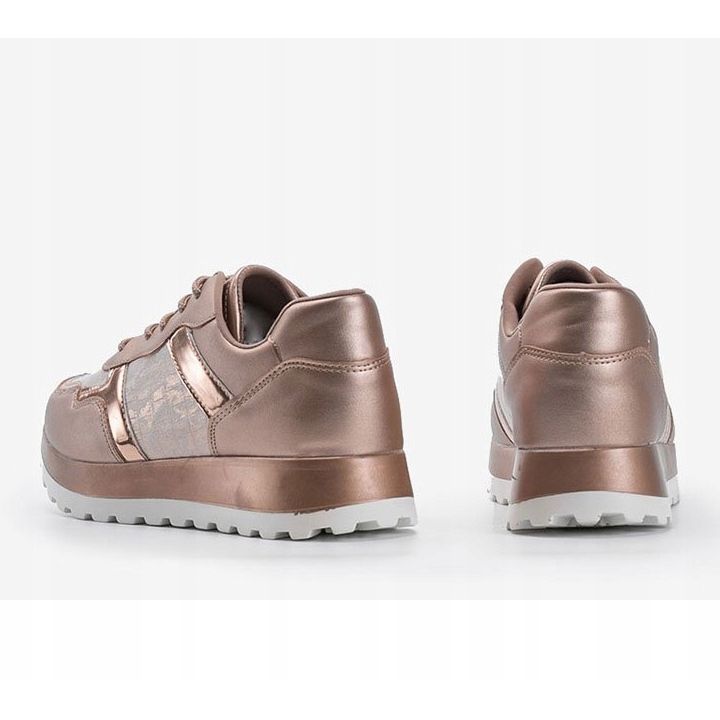 Tenisice od šampanjca eko koža 2019-447 raznobojna zlatna 2