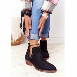 PS1 Crne pametne čizme s izrezima s izrezima crna 1