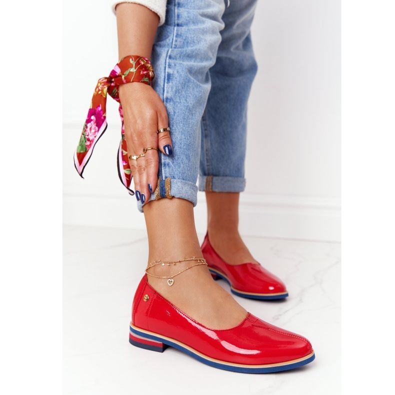 Lakirane kožne cipele Maciejka 05035-08 Crvena 2
