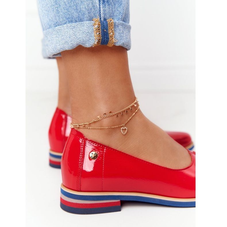 Lakirane kožne cipele Maciejka 05035-08 Crvena 1