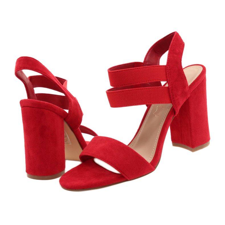 EVento Udobne sukne ženske sandale na događaju 21SD35-3540 Crveni crvena 2