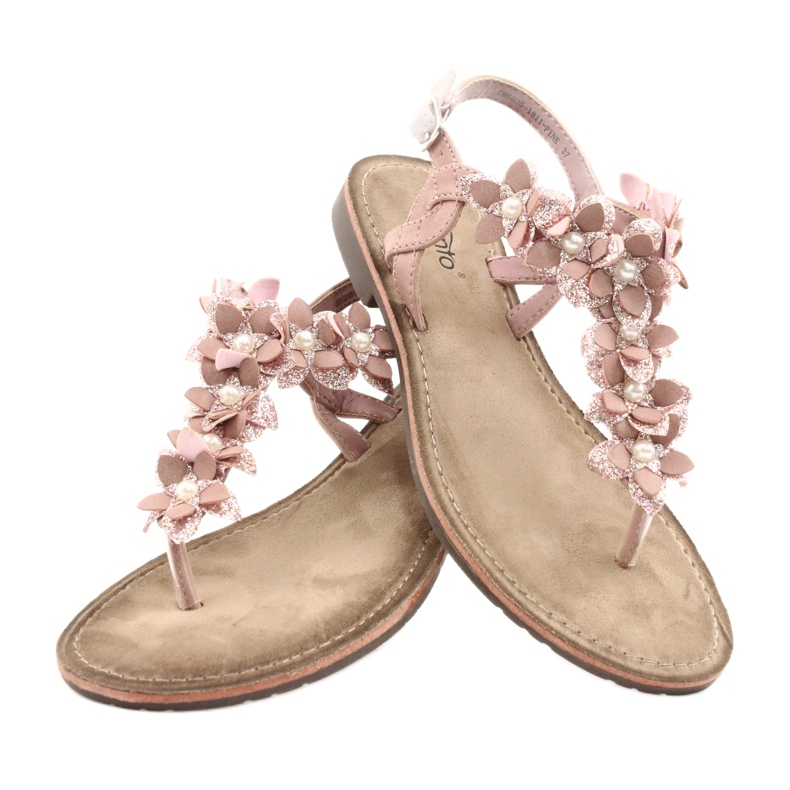 Evento Ženske sandale s biserom 20SD35-1811 ružičasta 2