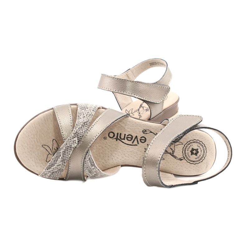 Evento Udobne kožne sandale 20SD20-2174 Bronca bež smeđa raznobojna 4