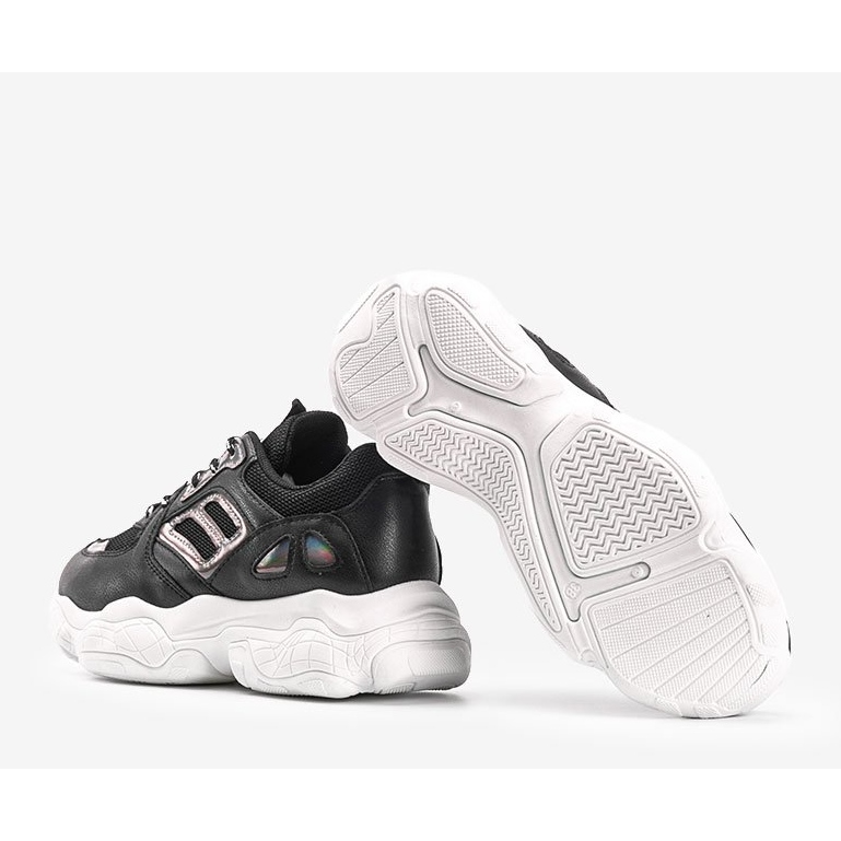 Crne tenisice s debelim Annette potplatima crna 2